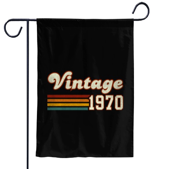 55th Birthday Gift - Vintage 1970 Garden Flags