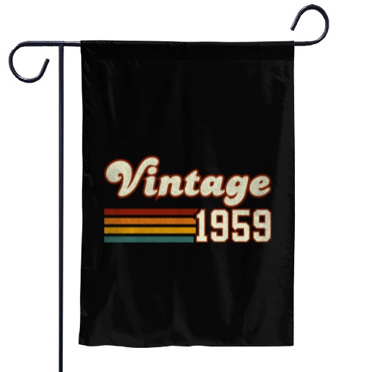 66th Birthday Gift - Vintage 1959 Garden Flags