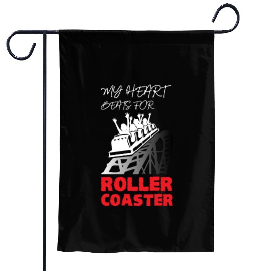 My Heart Beats for Roller Coaster Garden Flags