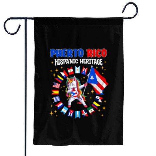 Hispanic Heritage Month Puerto Rico Kids Garden Flags