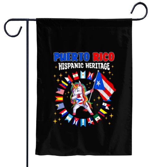 Hispanic Heritage Month Puerto Rico Kids Garden Flags