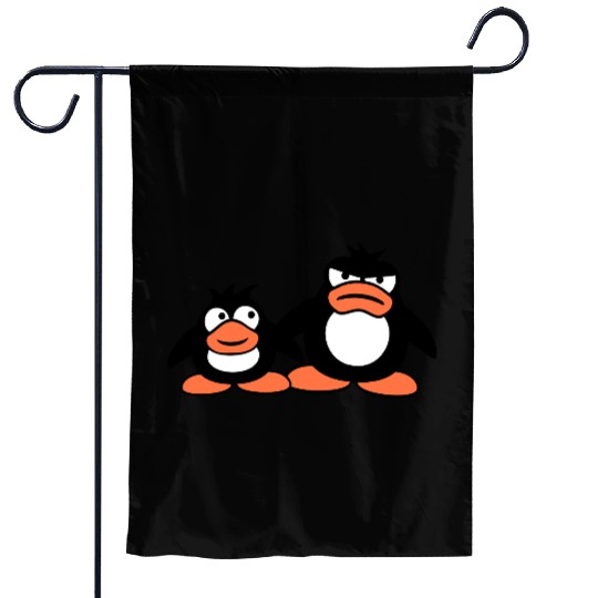 Penguin Two Friends 2 Team Big Brother Angry Crew Garden Flags