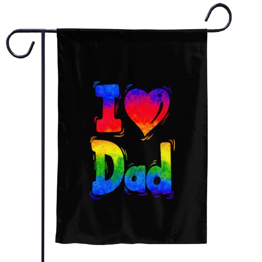 i love you dad pappa favorite Best Father pops dad Garden Flags