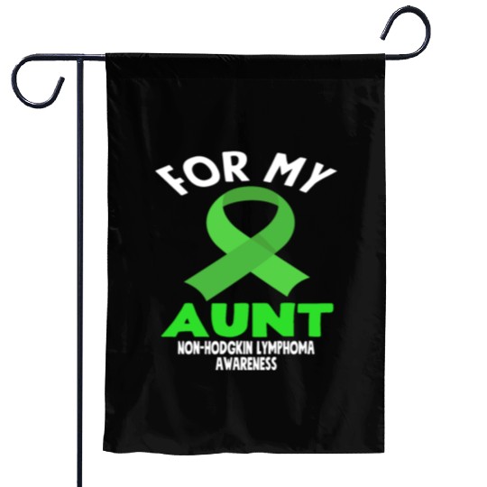 Non-Hodgkin Lymphoma Awareness For My Aunt Garden Flags