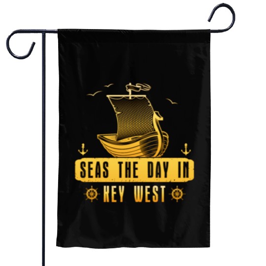 Florida Keys SEAS THE DAY IN KEY-WEST FLORIDA Garden Flags