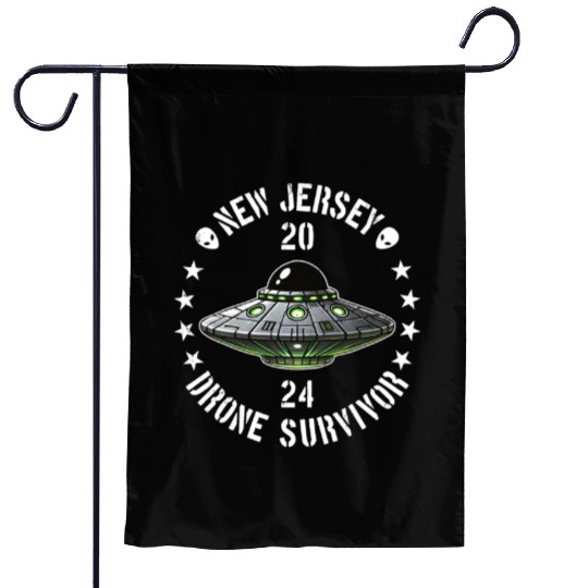New Jersey Drone Survivor | NJ Drones Aliens UAPs Garden Flags