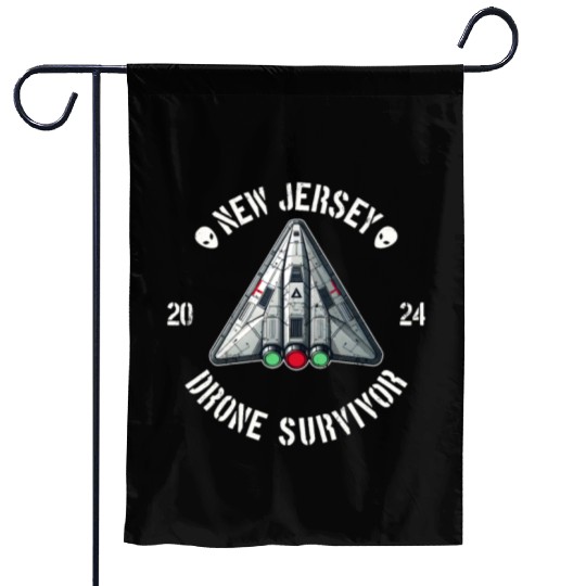 New Jersey Drone Survivor | NJ Drones Aliens UAPs Garden Flags