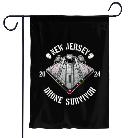 New Jersey Drone Survivor | NJ Drones Aliens UAPs Garden Flags
