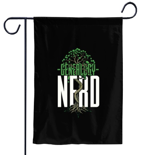 Genealogy Nerd Genealogist Ancestry Garden Flags