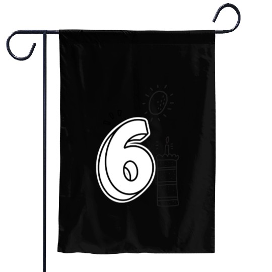 Coloring Garden Flags: Number 6 – Fun Birthday Keepsake