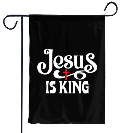 Jesus Is King Love Jesus Christian Christmas Garden Flags