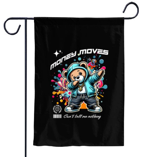 Money Moves Garden Flags