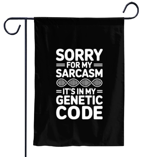 Sarcastic Genealogy DNA Test Genetics Biologist Garden Flags
