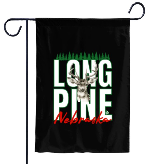 LONG PINE NEBRASKA DEER Family Design Garden Flags