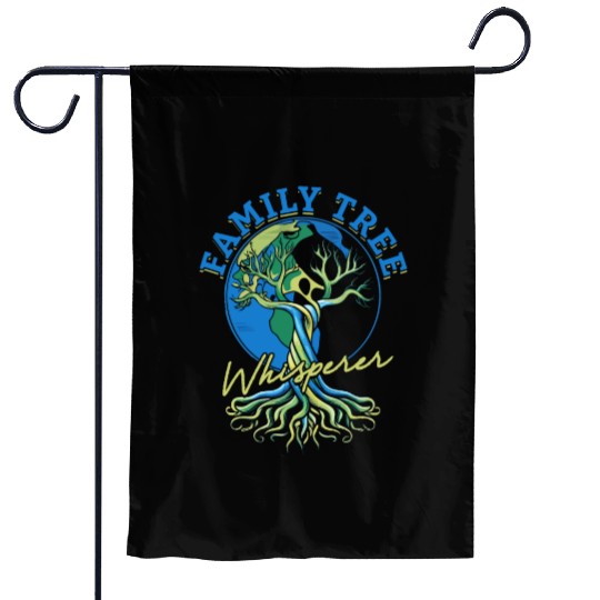 Genealogy Genealogist Family Tree Whisperer Garden Flags