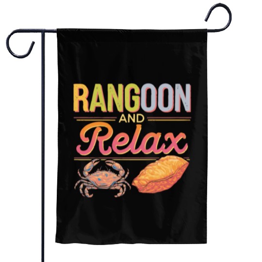 Crab Rangoon Lover American Chinese Sea Food Garden Flags