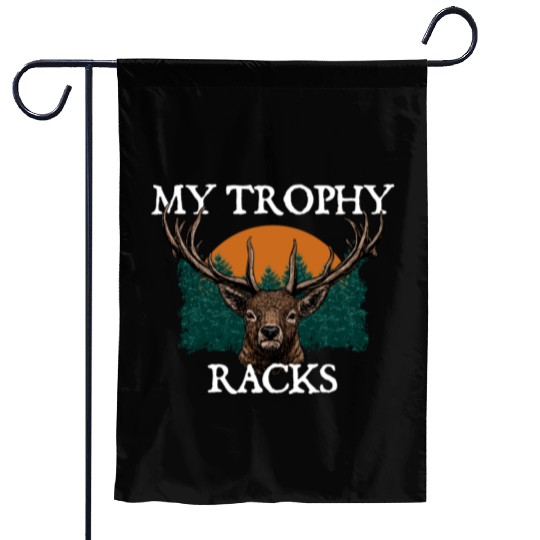 My Trophy Racks Hunting Deer Hunter Elk Bowhunting Garden Flags