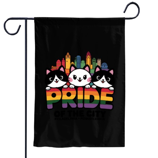Pride of Philadelphia City Pennsylvania USA Rainbo Garden Flags