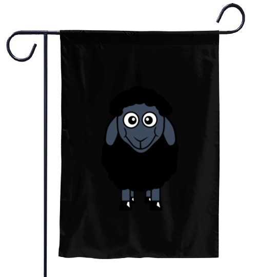 Black Sheep Small Cute Funny Lamb Cool Comic Sweet Garden Flags