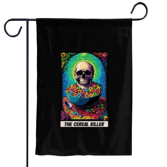 The Cereal Killer Garden Flags