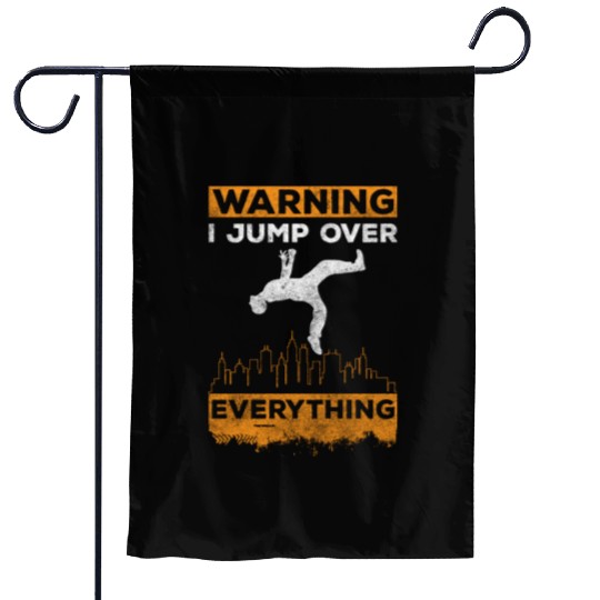 Freerunning Jumping Courageous Fast Garden Flags
