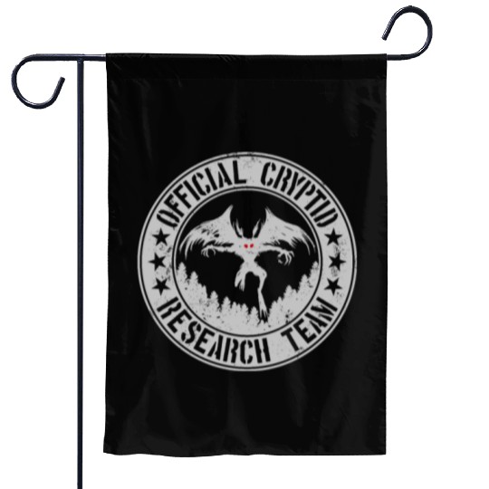 Official Cryptid Research Team | Cryptids Mothman Garden Flags