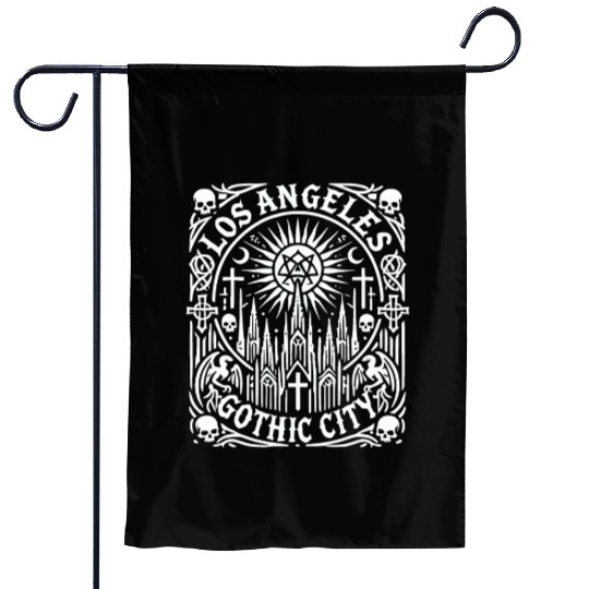 Los Angeles Gothic City Garden Flags
