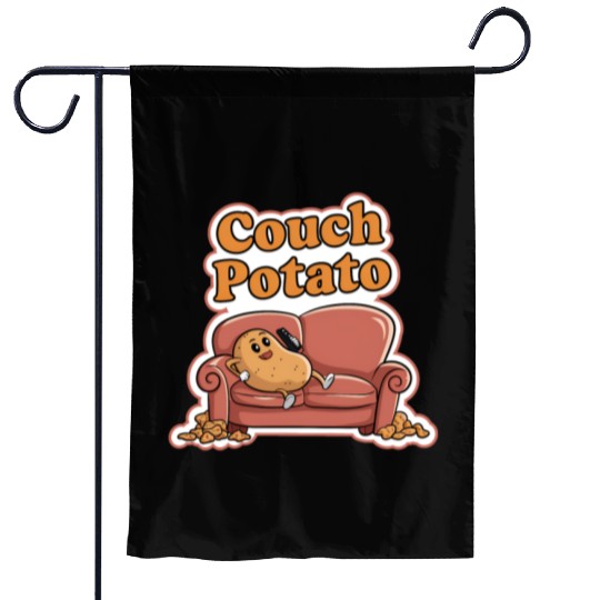 Couch Potato Garden Flags