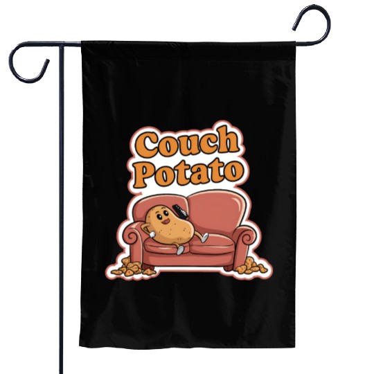 Couch Potato Garden Flags