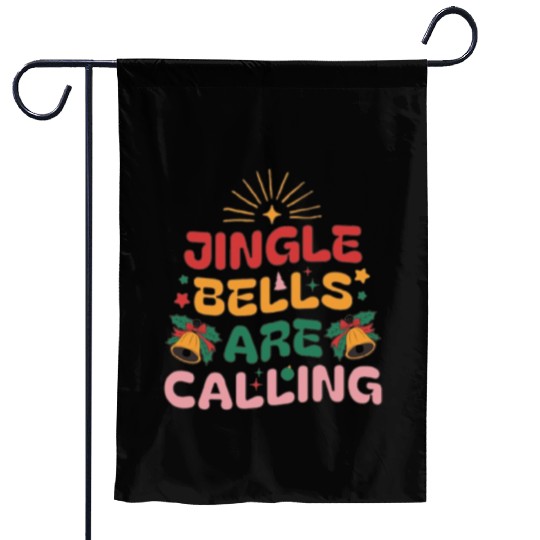 Jingle Bells Are Calling Garden Flags