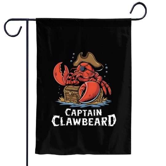 Pirate Lobster Garden Flags