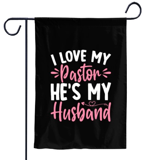 Pastor My Husband Christian Church Leader Husband Garden Flags