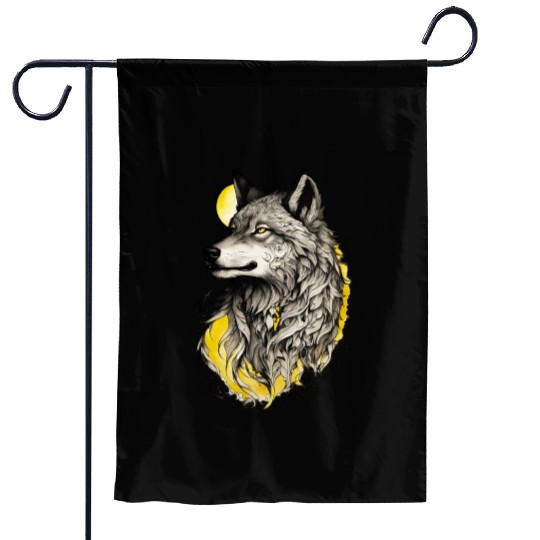 Yellow dog Garden Flags