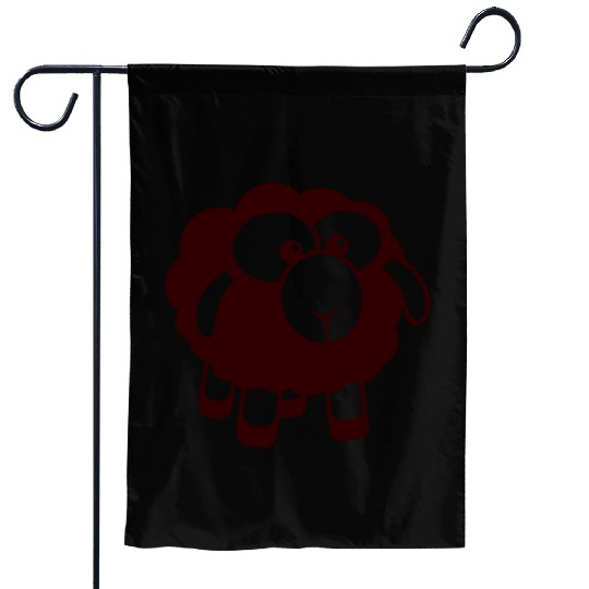 Black Sheep Small Cute Cute Lamb Cool Comic Sweet Garden Flags