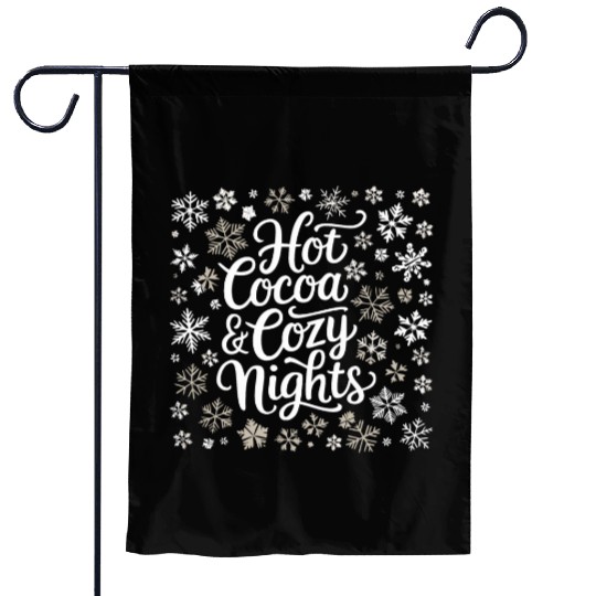 Hot Cocoa & Cozy Nights - Winter Wonderland Garden Flags