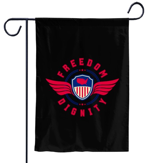 Freedom and Dignity Garden Flags