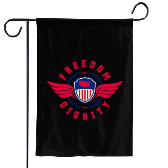 Freedom and Dignity Garden Flags