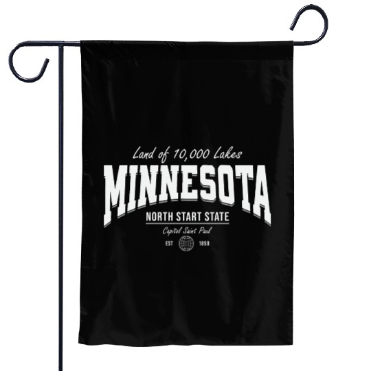 Minnesota Land of 10,000 Lakes Garden Flags