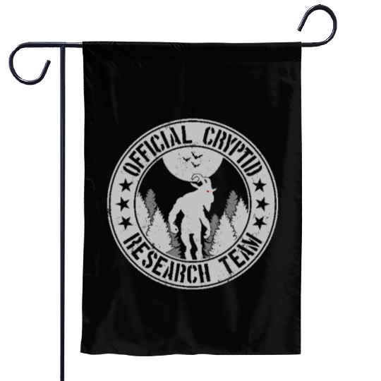 Cryptid Research Team | Aliens Cryptids Goatman Garden Flags