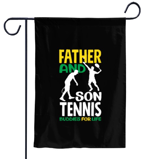 Father And Son Tennis Buddies For Life Garden Flags