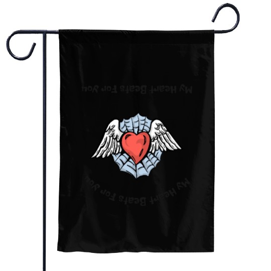 My heart beats for you Valentine Garden Flags
