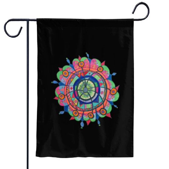 Jmur mandala Garden Flags