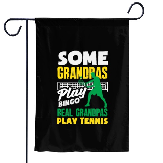 Real Grandpas Play Tennis Passion Garden Flags