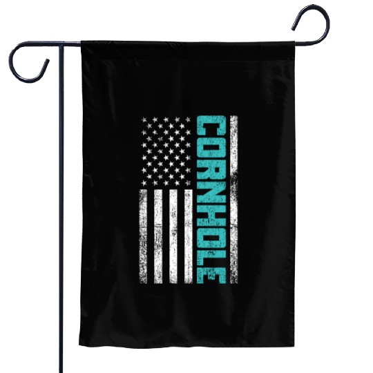 Cornhole Usa Flag Garden Flags