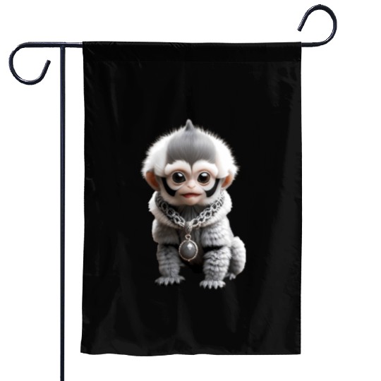 Luxury Baby Monkey Garden Flags