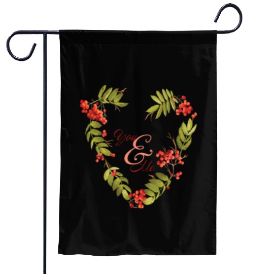 Serene evergreen design for autumn lovers Garden Flags