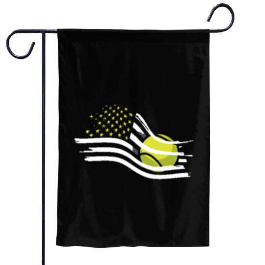 American Flag Tennis Passion Design Garden Flags