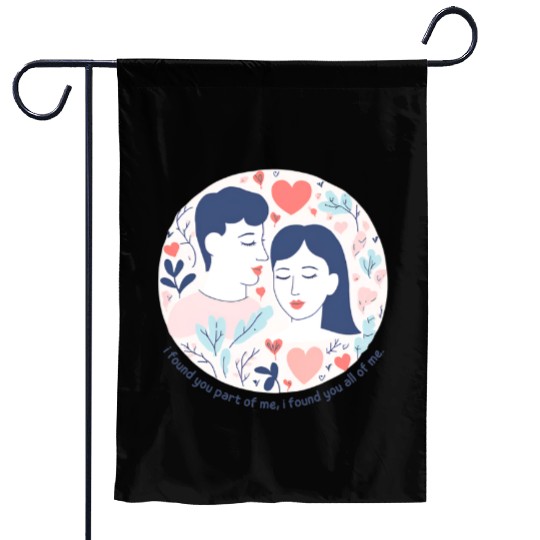 I Love You Garden Flags