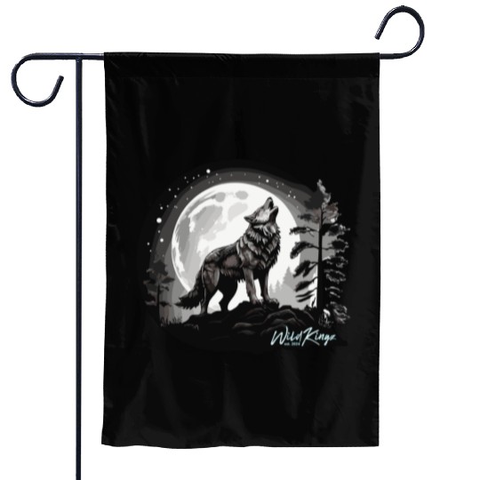 Full Moon Garden Flags