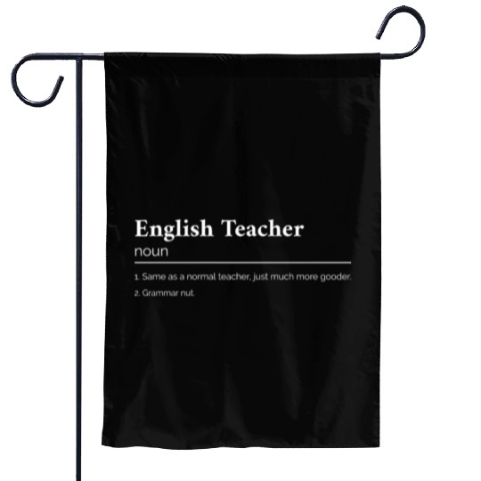 English Teacher Definition Garden Flags